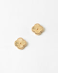 Gold clover earrings